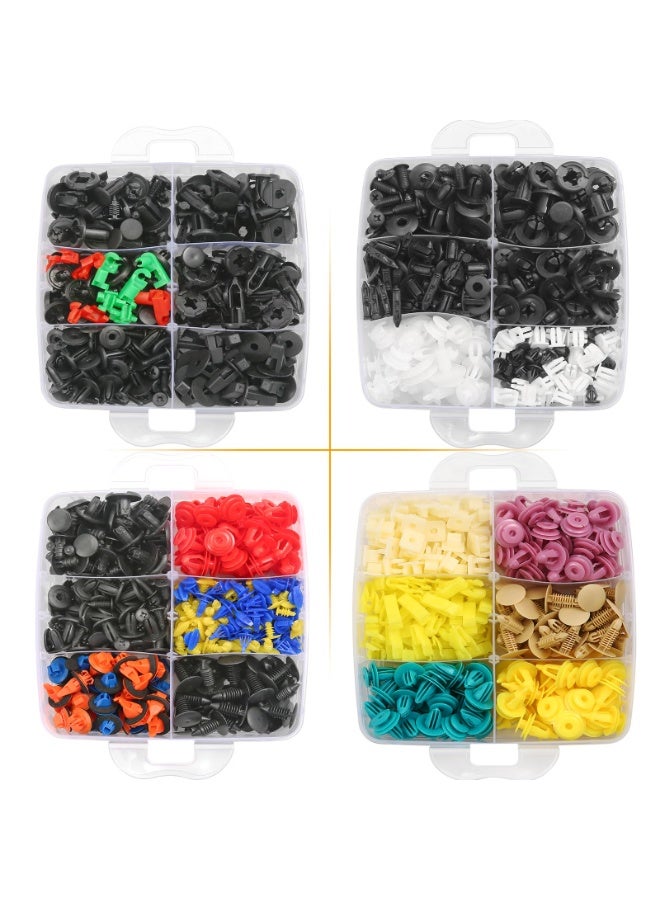 1240 Pcs Car Retainer Clips & Fasteners Kit – 32 Universal Sizes Nylon Bumper, Fender Rivets, Door Panel Clips, and Plastic Rivets with 10 Cable Ties and Removal Tool for Toyota, Ford, Honda, Chevy - Image 3
